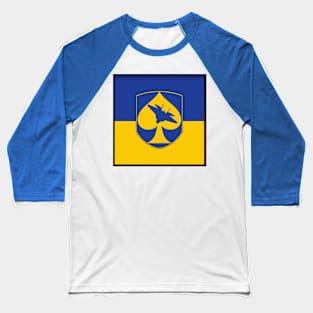 Ghost of Kyiv Badge of Honor Baseball T-Shirt